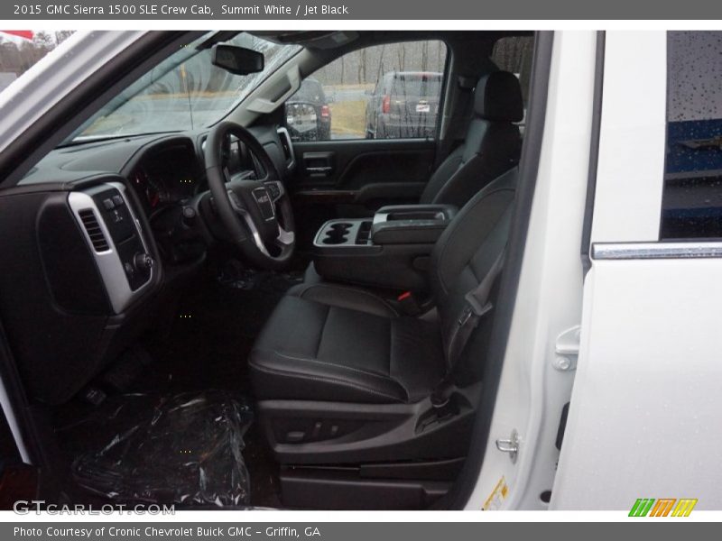 Summit White / Jet Black 2015 GMC Sierra 1500 SLE Crew Cab