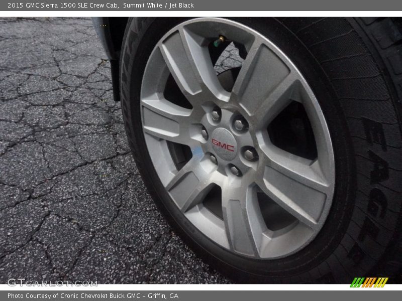 Summit White / Jet Black 2015 GMC Sierra 1500 SLE Crew Cab