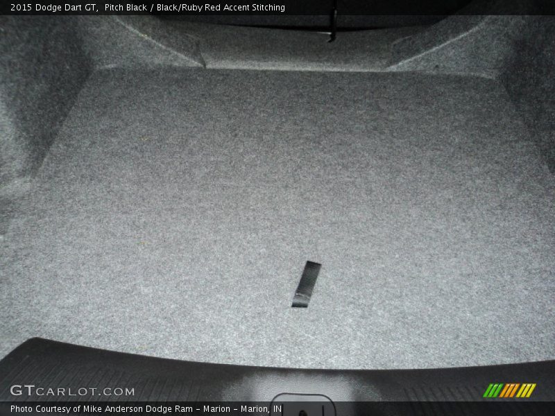 Pitch Black / Black/Ruby Red Accent Stitching 2015 Dodge Dart GT