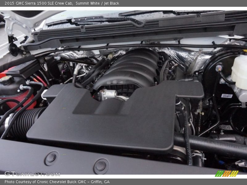 Summit White / Jet Black 2015 GMC Sierra 1500 SLE Crew Cab