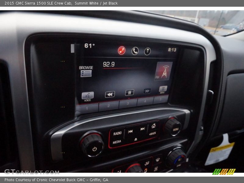 Summit White / Jet Black 2015 GMC Sierra 1500 SLE Crew Cab