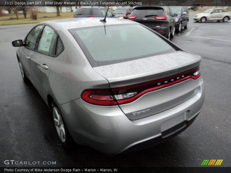 Billet Silver Metallic / Black/Light Tungsten Accent Stitching 2015 Dodge Dart SXT