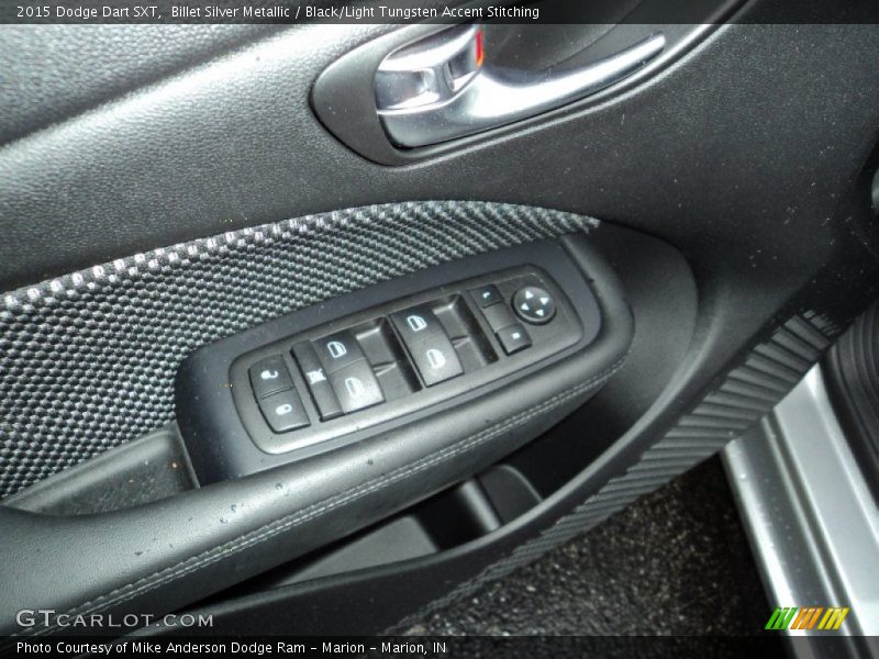 Billet Silver Metallic / Black/Light Tungsten Accent Stitching 2015 Dodge Dart SXT