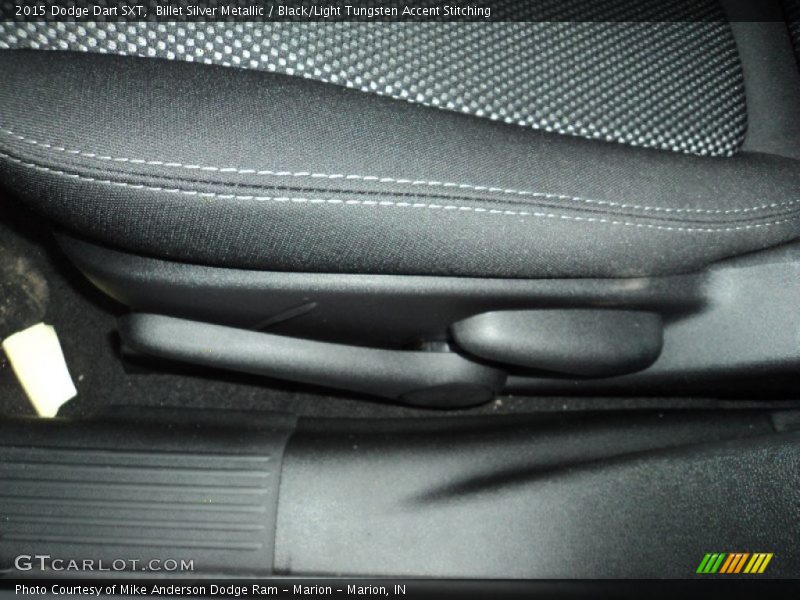 Billet Silver Metallic / Black/Light Tungsten Accent Stitching 2015 Dodge Dart SXT