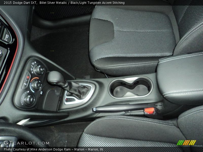 Billet Silver Metallic / Black/Light Tungsten Accent Stitching 2015 Dodge Dart SXT