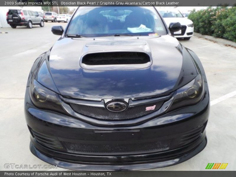 Obsidian Black Pearl / Graphite Gray Alcantara/Carbon Black Leather 2009 Subaru Impreza WRX STi