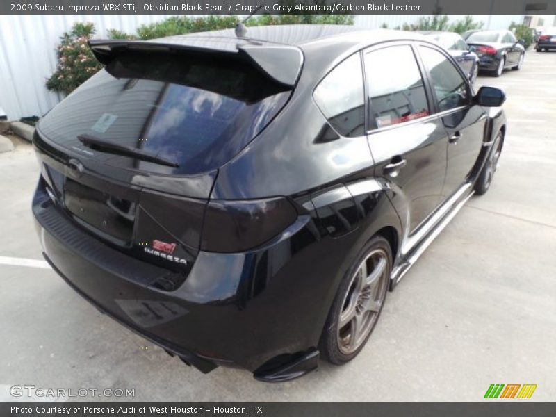 Obsidian Black Pearl / Graphite Gray Alcantara/Carbon Black Leather 2009 Subaru Impreza WRX STi