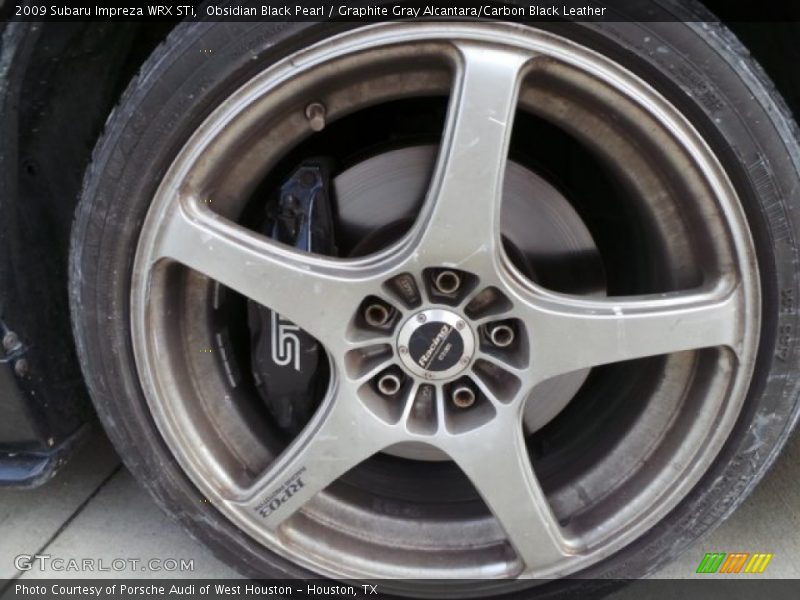 Obsidian Black Pearl / Graphite Gray Alcantara/Carbon Black Leather 2009 Subaru Impreza WRX STi