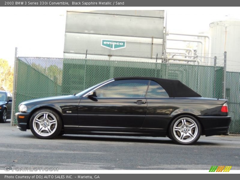 Black Sapphire Metallic / Sand 2003 BMW 3 Series 330i Convertible