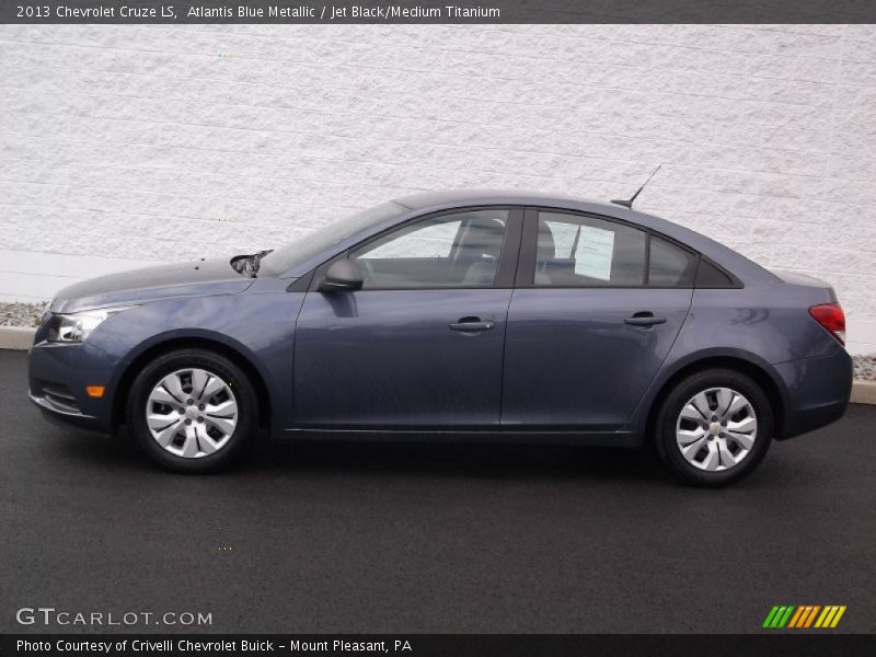 Atlantis Blue Metallic / Jet Black/Medium Titanium 2013 Chevrolet Cruze LS