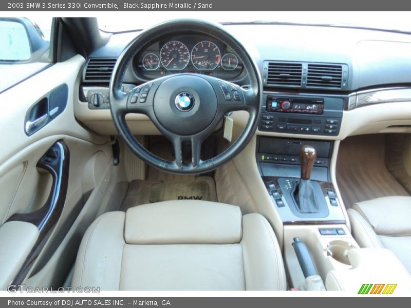 Black Sapphire Metallic / Sand 2003 BMW 3 Series 330i Convertible