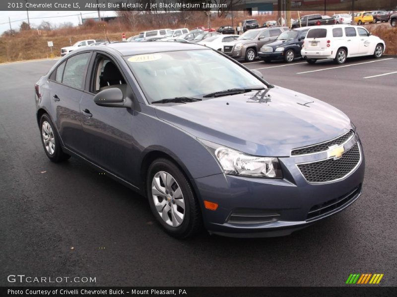 Atlantis Blue Metallic / Jet Black/Medium Titanium 2013 Chevrolet Cruze LS