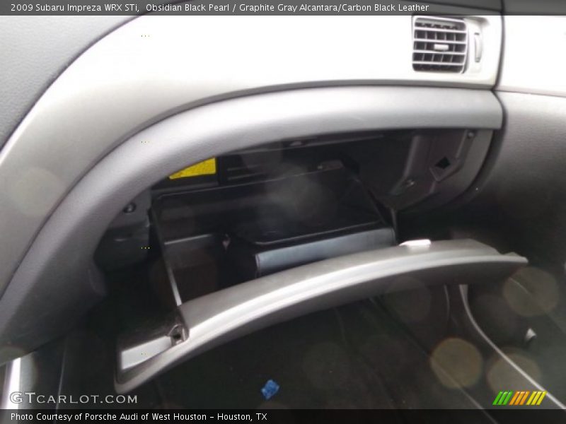 Obsidian Black Pearl / Graphite Gray Alcantara/Carbon Black Leather 2009 Subaru Impreza WRX STi