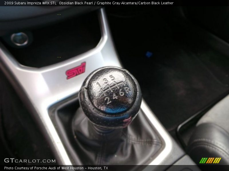 Obsidian Black Pearl / Graphite Gray Alcantara/Carbon Black Leather 2009 Subaru Impreza WRX STi