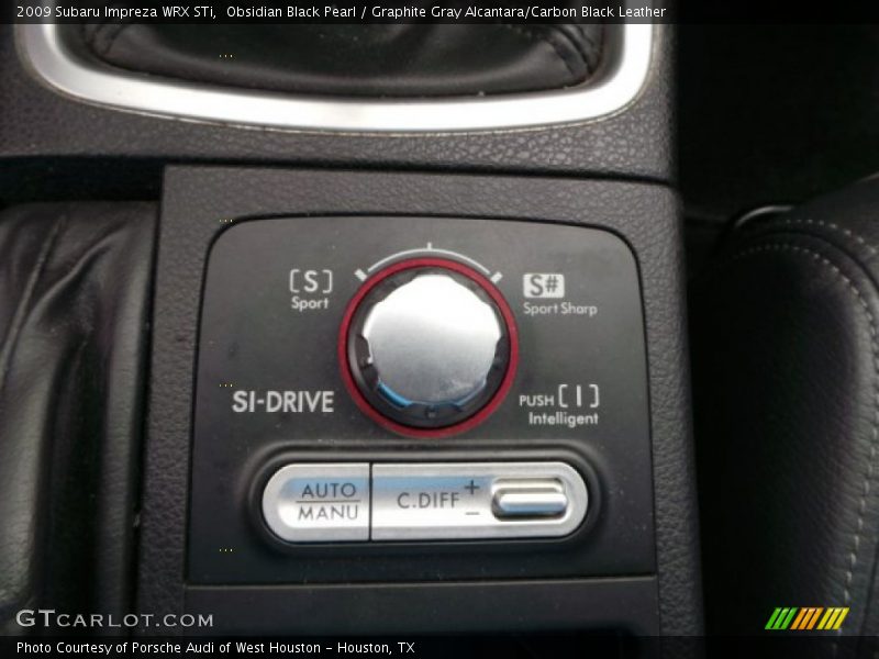 Obsidian Black Pearl / Graphite Gray Alcantara/Carbon Black Leather 2009 Subaru Impreza WRX STi
