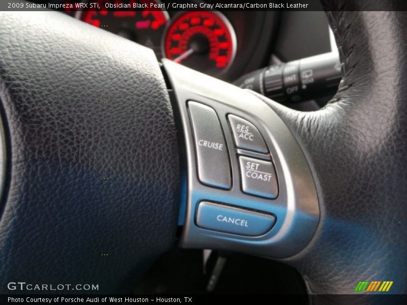 Obsidian Black Pearl / Graphite Gray Alcantara/Carbon Black Leather 2009 Subaru Impreza WRX STi
