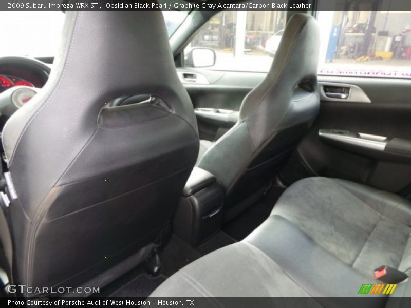Obsidian Black Pearl / Graphite Gray Alcantara/Carbon Black Leather 2009 Subaru Impreza WRX STi