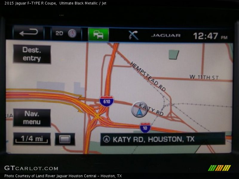 Navigation of 2015 F-TYPE R Coupe