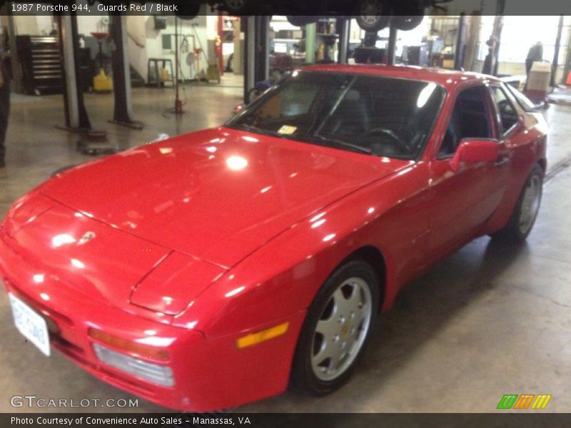 Guards Red / Black 1987 Porsche 944