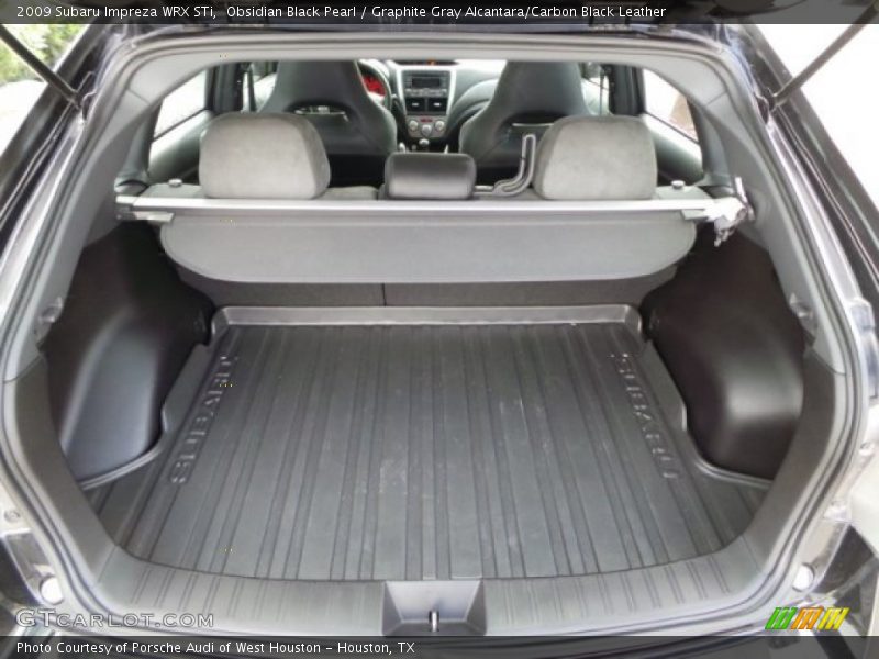 Obsidian Black Pearl / Graphite Gray Alcantara/Carbon Black Leather 2009 Subaru Impreza WRX STi