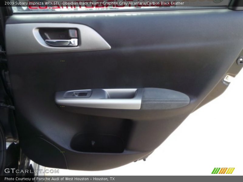 Obsidian Black Pearl / Graphite Gray Alcantara/Carbon Black Leather 2009 Subaru Impreza WRX STi