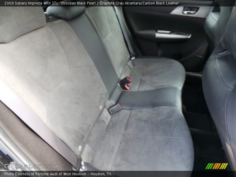 Obsidian Black Pearl / Graphite Gray Alcantara/Carbon Black Leather 2009 Subaru Impreza WRX STi