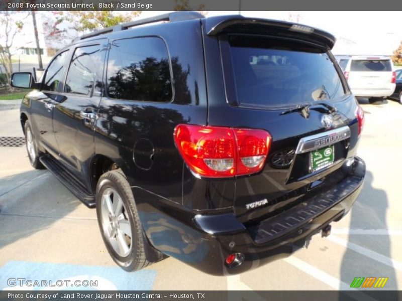 Black / Sand Beige 2008 Toyota Sequoia Limited