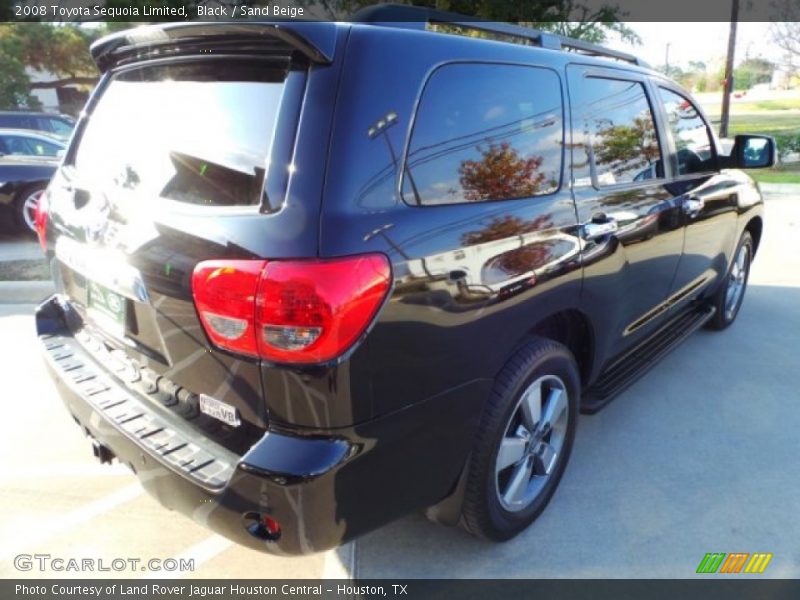 Black / Sand Beige 2008 Toyota Sequoia Limited