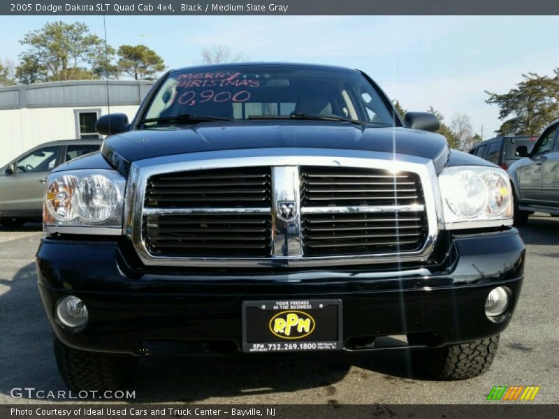 Black / Medium Slate Gray 2005 Dodge Dakota SLT Quad Cab 4x4