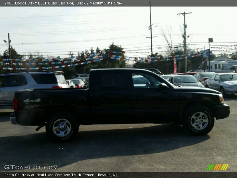 Black / Medium Slate Gray 2005 Dodge Dakota SLT Quad Cab 4x4
