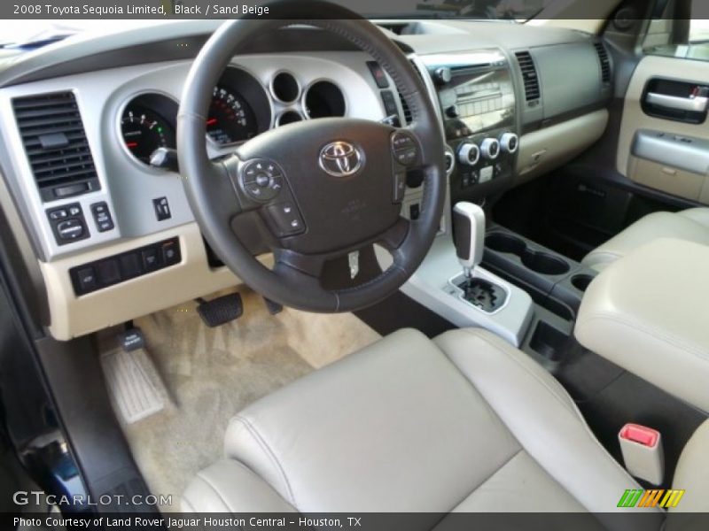 Sand Beige Interior - 2008 Sequoia Limited 