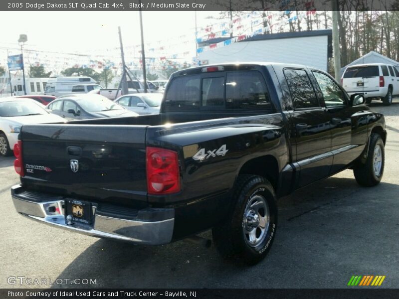 Black / Medium Slate Gray 2005 Dodge Dakota SLT Quad Cab 4x4