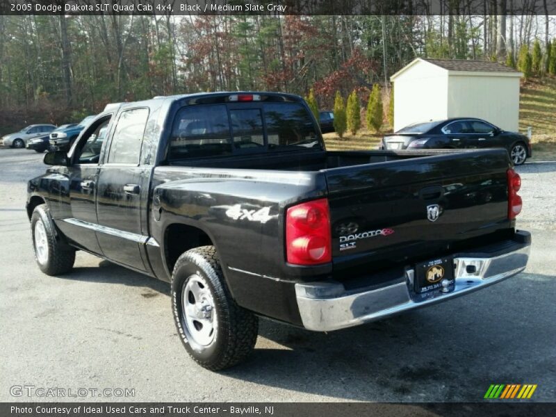 Black / Medium Slate Gray 2005 Dodge Dakota SLT Quad Cab 4x4