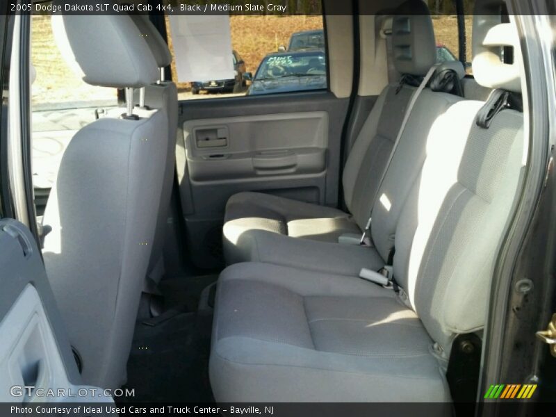Black / Medium Slate Gray 2005 Dodge Dakota SLT Quad Cab 4x4
