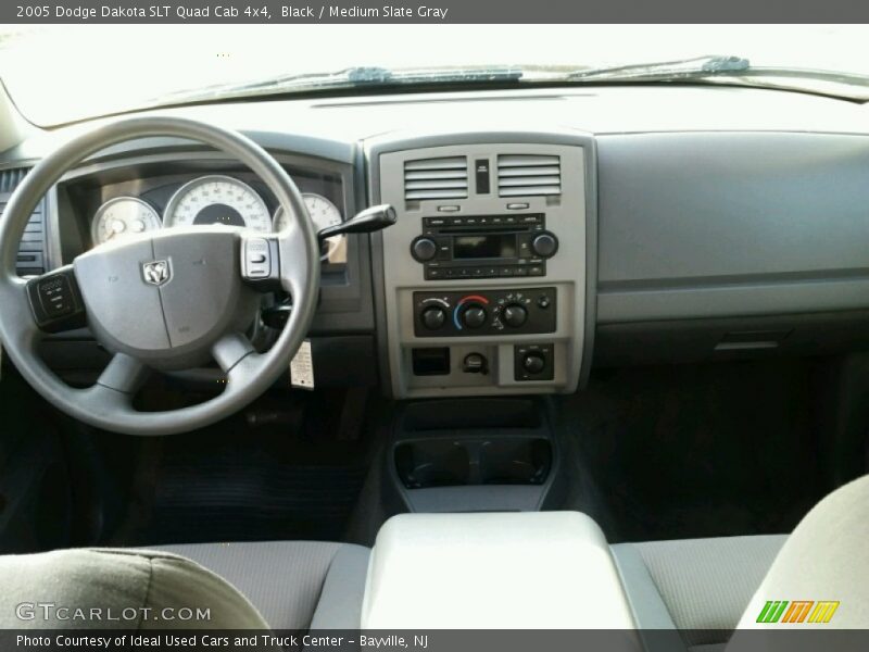 Black / Medium Slate Gray 2005 Dodge Dakota SLT Quad Cab 4x4