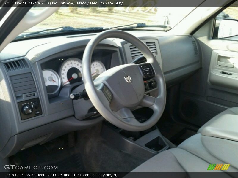 Black / Medium Slate Gray 2005 Dodge Dakota SLT Quad Cab 4x4