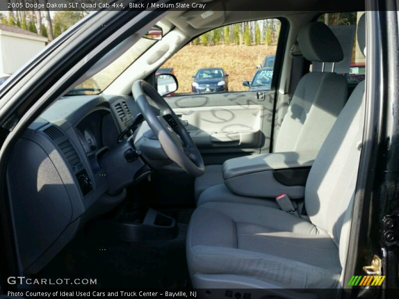 Black / Medium Slate Gray 2005 Dodge Dakota SLT Quad Cab 4x4