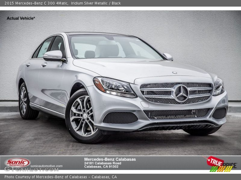 Iridium Silver Metallic / Black 2015 Mercedes-Benz C 300 4Matic