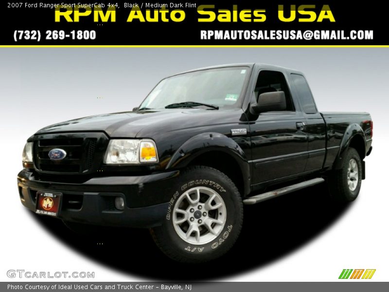 Black / Medium Dark Flint 2007 Ford Ranger Sport SuperCab 4x4