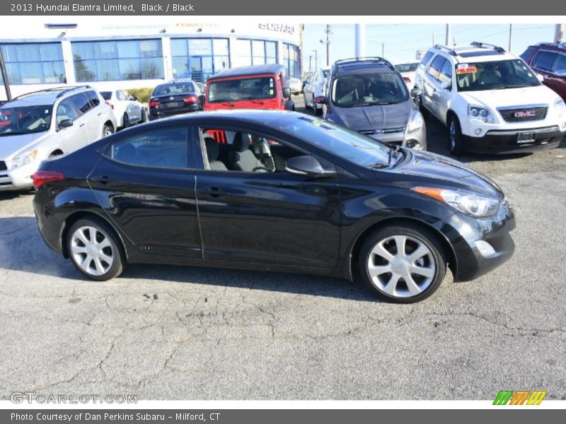 Black / Black 2013 Hyundai Elantra Limited