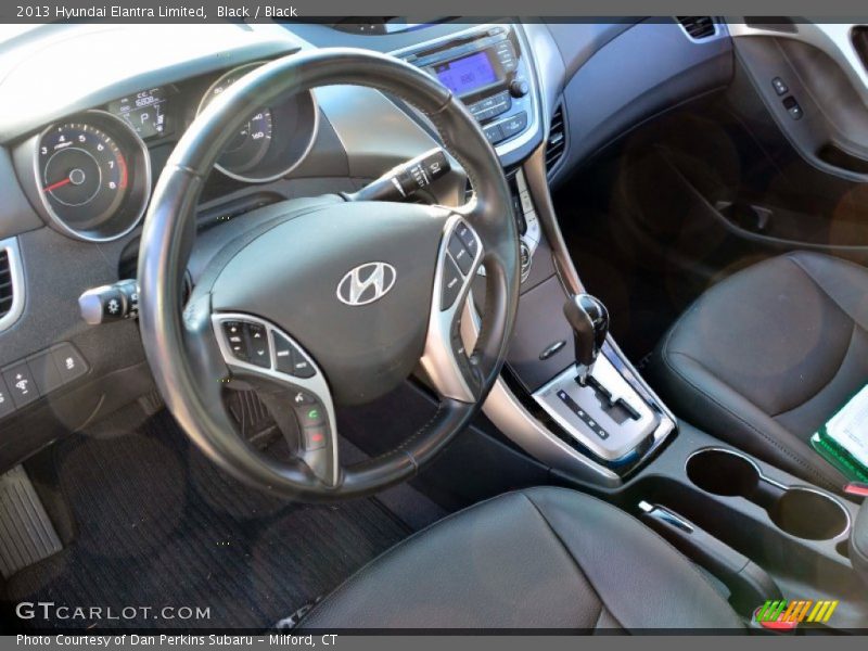 Black / Black 2013 Hyundai Elantra Limited