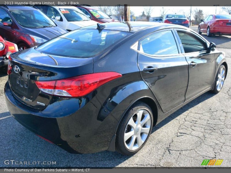 Black / Black 2013 Hyundai Elantra Limited