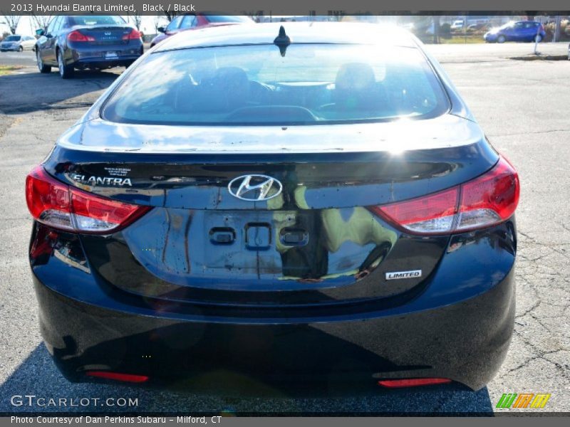 Black / Black 2013 Hyundai Elantra Limited