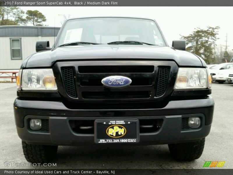Black / Medium Dark Flint 2007 Ford Ranger Sport SuperCab 4x4