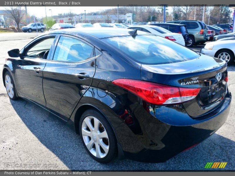 Black / Black 2013 Hyundai Elantra Limited