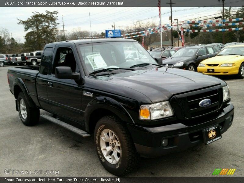 Black / Medium Dark Flint 2007 Ford Ranger Sport SuperCab 4x4