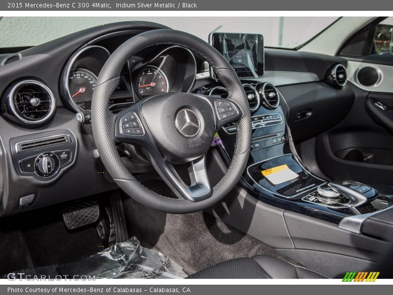 Iridium Silver Metallic / Black 2015 Mercedes-Benz C 300 4Matic