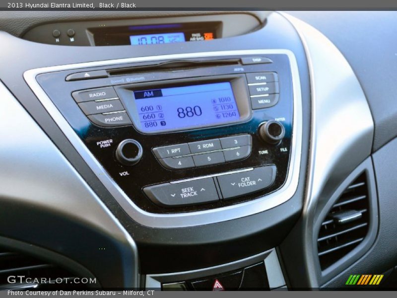 Black / Black 2013 Hyundai Elantra Limited