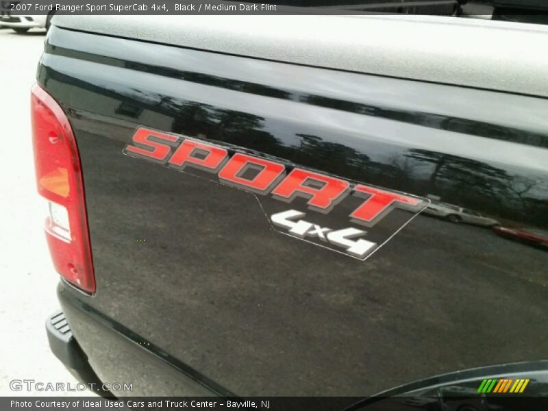 Black / Medium Dark Flint 2007 Ford Ranger Sport SuperCab 4x4
