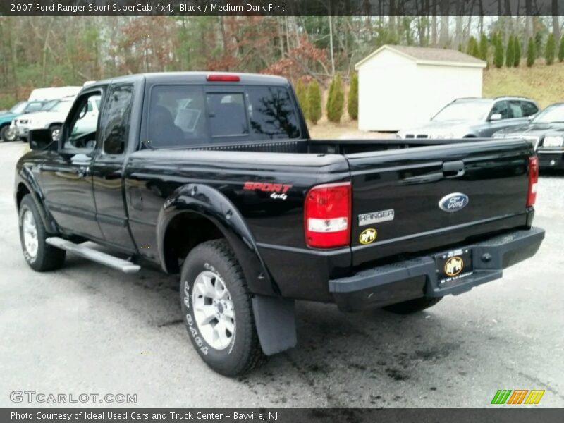 Black / Medium Dark Flint 2007 Ford Ranger Sport SuperCab 4x4